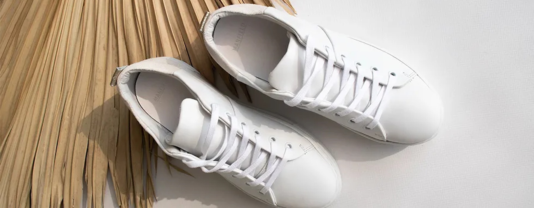 Witte schoenen wit houden MANFIELD Manfield